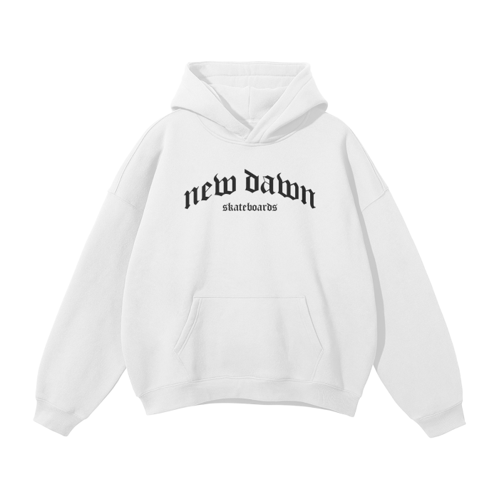 Streetwear Unisex Oversized Solid Color Fleece Hoodie ODMPOD
