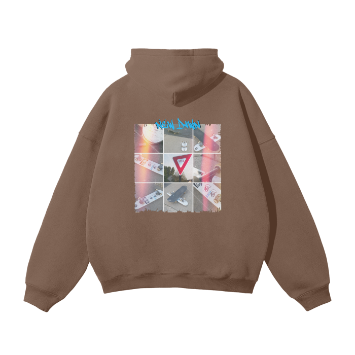 Streetwear Unisex Oversized Solid Color Fleece Hoodie ODMPOD