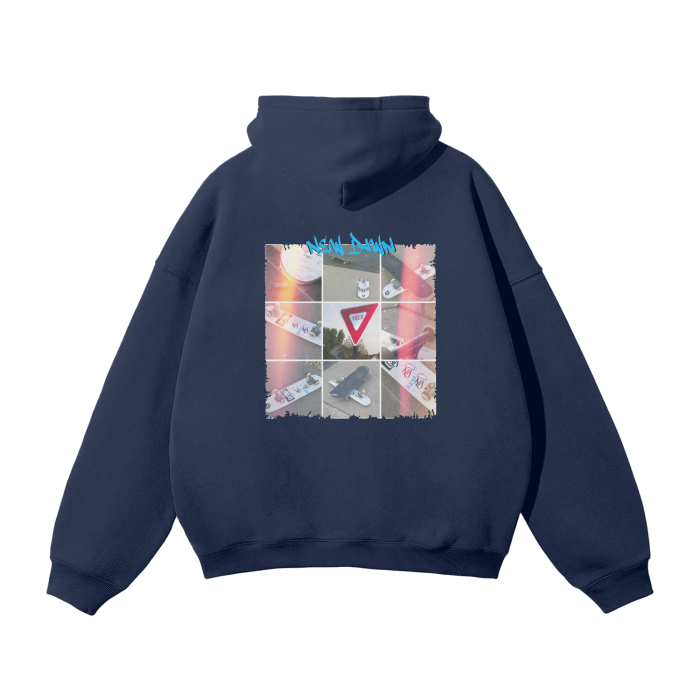 Streetwear Unisex Oversized Solid Color Fleece Hoodie ODMPOD